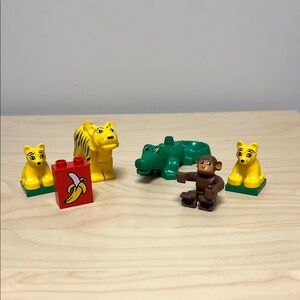 LEGO DUPLO Jungle Adventure Set, Animals, Vintage, 6 pieces